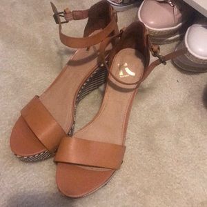 REPORT brand new ankle strap wedges size 9
